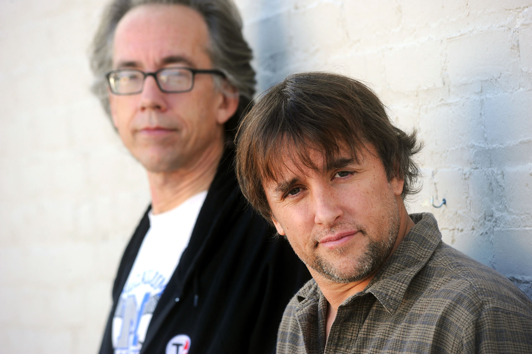  Filmmakers John Pierson (left) and Richard Linklater