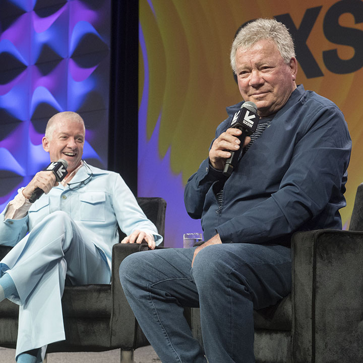  Tim League (left) interviews William Shatner during South By Southwest 2023